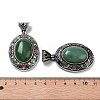 Natural Green Aventurine Pendants FIND-A041-01AS-01-3