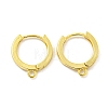 Brass Hoop Earrings EJEW-L211-012B-G-1