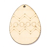 DIY Crafts Easter Egg Shape Cutouts Pendants AJEW-P087-B01-15-2