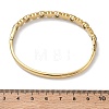 304 Stainless Steel & Glass Hinged Bangles for Women BJEW-Z178-05G-5