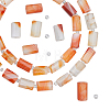 2 Strands Natural Orange Botswana Agate Beads Strands G-FH0002-39-1
