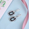 Trendy 925 Sterling Silver Hoop Earrings EJEW-BB20943-A-5