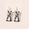 Easter Wood Dangle Earrings FS-WG30599-10-1