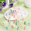 50Pcs Acrylic European Beads MACR-TADJ0001-13E-6