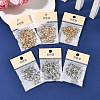 SHEGRACE Brass Micro Pave Clear Cubic Zirconia Charms XGRQ4S052-749P-5