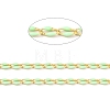 Brass Enamel Curb Chains CHC-C003-13G-04-2