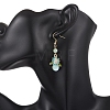 Flower Alloy Enamel Dangle Earrings EJEW-JE06973-4