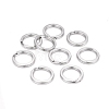 Tarnish Resistant 304 Stainless Steel Keychain Clasps X-KEYC-D049-05-1