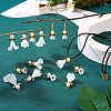  30Pcs 6 Styles Angel Frosted Acrylic Pendants FIND-TA0002-86-12