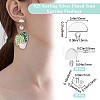 20Pcs Brass Stud Earring Findings KK-BBC0027-57-2