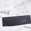 2Pcs 2 Styles Transparent Acrylic Keyboard Stands ODIS-FH0001-17-4