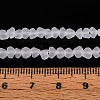Frosted Transparent Glass Beads X1-GLAA-N016-4mm-11-4