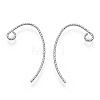 Brass Earring Hooks X-KK-Q735-346P-3