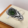 316L Surgical Stainless Steel and Synthetic Gemstone Finger Rings for Men FS-WG3E90C-11-1