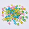 5 Colors Spray Painted & Baking Painted Crackle Glass Beads CCG-X0010-09-8mm-2