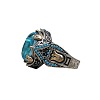 Oval Alloy with Glass Finger Rings FS-WG0E890-05-5
