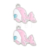 Alloy Enamel Pendants AL-CBA292F-01B-P-1