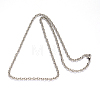201 Stainless Steel Cable Chains Necklaces NJEW-L416-01-2