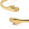 304 Stainless Steel Open Cuff Bangles BJEW-P302-01G-4