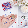 400Pcs 4 Colors Transparent Glass Beads EGLA-ME0001-05-3