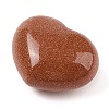 Synthetic Goldstone Love Heart Stone G-I367-03I-2