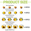 40Pcs 4 Styles Handmade Porcelain Beads PORC-TADJ0001-08A-3