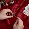 1Pc Alloy Glass Photo Frame Living Memory Floating Locket Pendant Rolo Chain Necklaces for Women NJEW-BM0001-01B-3