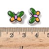 Transparent Glass Enamel Beads LAMP-C023-02F-4