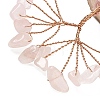 Natural Rose Quartz Chips Tree of Life Decorations GG-CBAEDF6-01I-4