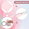 12Pcs Rectangle Imitation Leather Pendant Keychains KEYC-CL0001-52-6