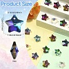 80Pcs 8 Colors Electroplate Glass Charms GLAA-YW0005-66-3