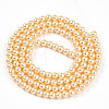 Baking Painted Pearlized Glass Pearl Bead Strands HY-N002-3mm-A09-3