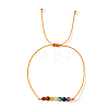Vintage Minimalist Adjustable Natural Gemstone Bead Bracelets AX5833-1-2