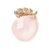 Natural Rose Quartz Pendants G-K422-02KCG-06-2