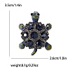 Alloy and Glass Rhinestone Brooch PW-WG937A4-01-1