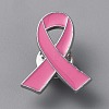 Breast Cancer Awareness Ribbon Enamel Pins JEWB-WH0022-88D-1
