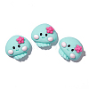Ocean Theme Opaque Resin Cabochons LS-OCEA-PW0001-77H-1