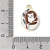 Printed Alloy Pendants ENAM-F160-02A-G-3