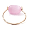 Drum Natural Selenite Finger Rings RJEW-JR00797-5