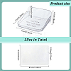 Transparent Plastic Wall Mounted Display Stands AJEW-WH0419-11-2