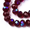 Electroplate Glass Beads Strands LS-EGLA-A034-T10mm-L21-3
