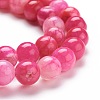 Dyed Natural Crackle Agate Bead Strands X-G-K414-8mm-02-3