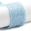 Natural Blue Topaz Beads Strands G-H079-A02-03-1