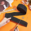 8 Yards Polyester Non Slip Knitted Elastic Cord SRIB-BC0001-25-3