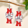 Mother's Day Wood Dangle Earrings FS-WG7FF6E-03-1