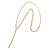 304 Stainless Steel Paperclip Chain Cable Chain Lariat Y Necklaces NJEW-JN05724-4