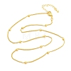 Brass Satellite Chains  Necklaces for Women NJEW-D302-27G-4