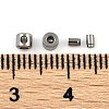 304 Stainless Steel Crimp Beads STAS-Z090-02P-3