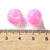 Spray Painted ABS Plastic European Beads KY-G033-01B-03-3