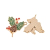 Golden Plated Alloy Enamel Pendants ENAM-Z017-06G-2
